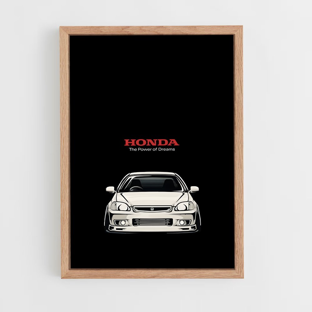 Poster Civic type projecteurs – affiche Honda (vue 4)